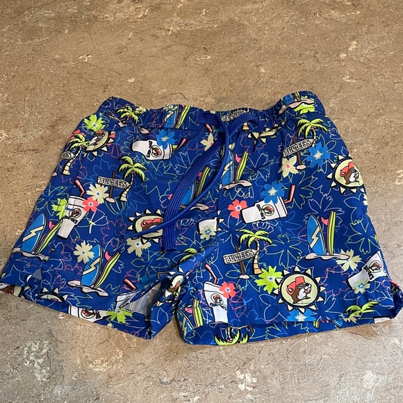Buc-ee’s Other - Buc-ee’s Size 2T Blue Tropical Print Swim Shorts